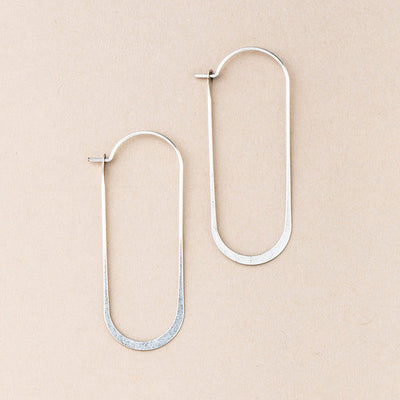 Refined Silver Cosmic Oval Drops Earrings | Scout | boogie + birdie