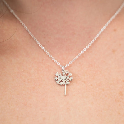 Silver Dandelion Necklace | Birch Jewellery | boogie + birdie