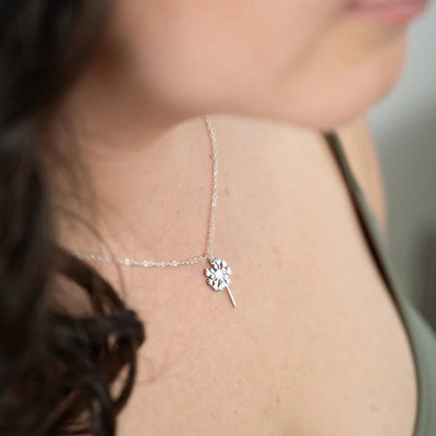 Silver Dandelion Necklace | Birch Jewellery | boogie + birdie