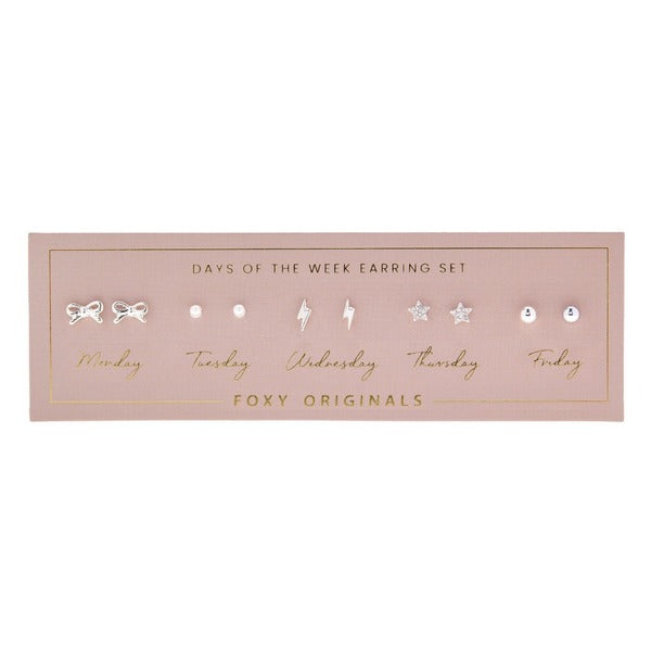 Silver Days Of The Week Earrings | Foxy Originals | boogie + birdie