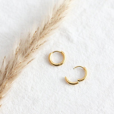 Silver Everyday Huggie Hoop Earrings | Birch Jewellery | boogie + birdie