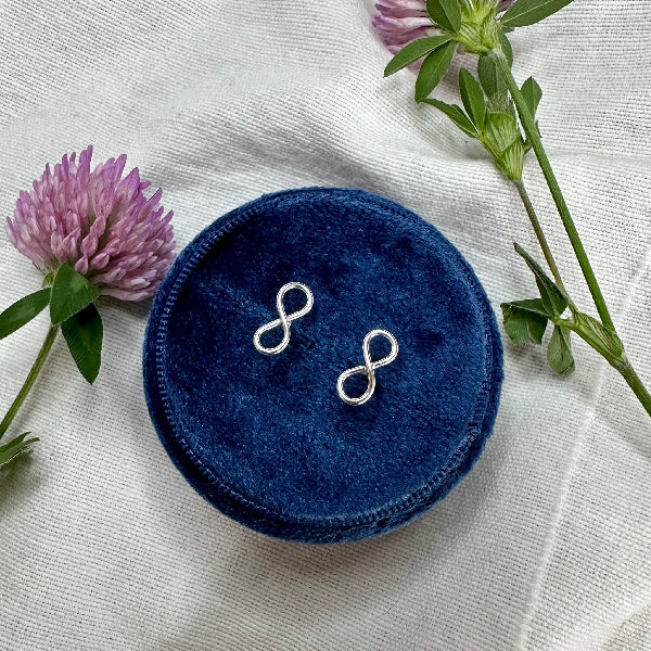 Forever Silver Stud Earrings | Open Fire | boogie + birdie