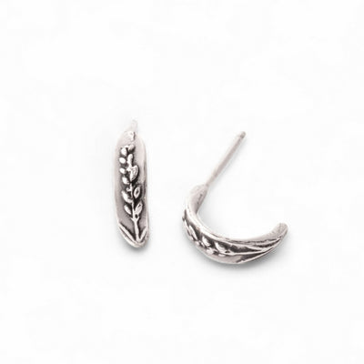 Silver Lavender Huggie Hoops  | Marmalade | boogie + birdie