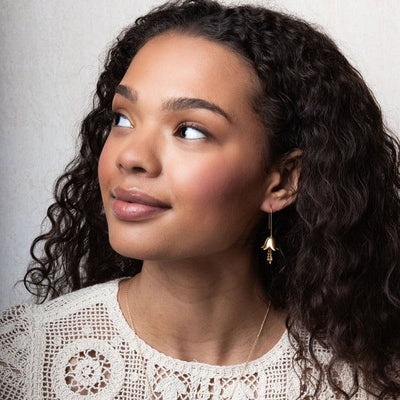 Refined Silver Lily Hoop Earrings | Scout | boogie + birdie
