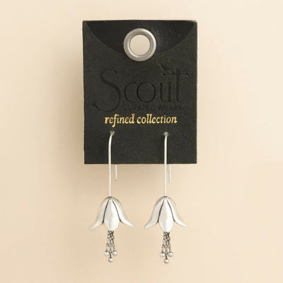Refined Silver Lily Hoop Earrings | Scout | boogie + birdie