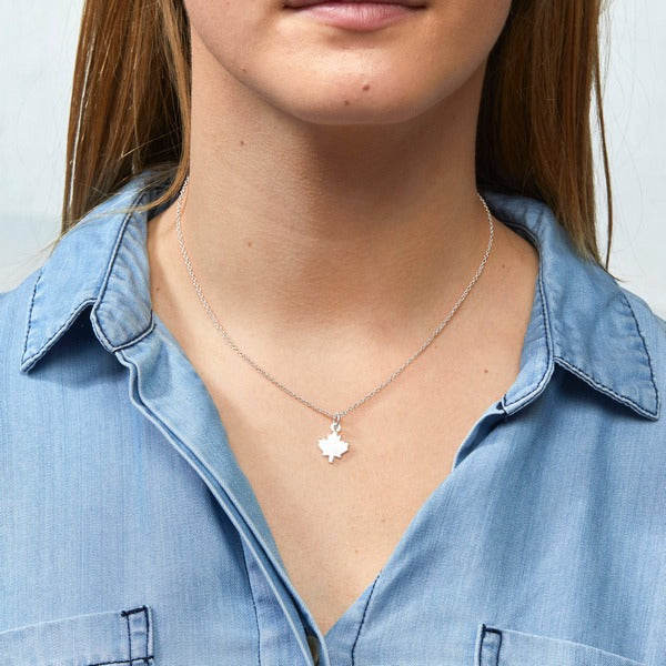 Silver Maple Leaf Necklace | Foxy Originals | boogie+birdie
