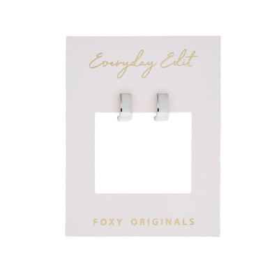 Parker Hoop Silver Earrings | Foxy Originals | boogie + birdie