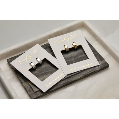 Parker Hoop Silver Earrings | Foxy Originals | boogie + birdie