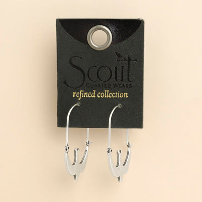Refined Silver Swallow Hoop Earrings | Scout | boogie + birdie