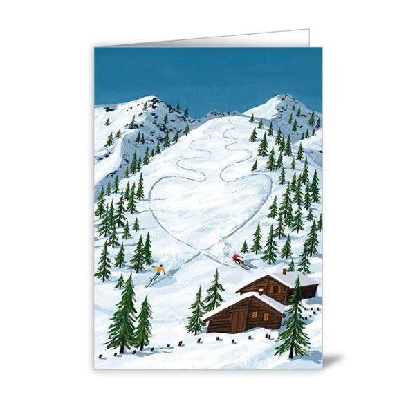 Ski Mountain Christmas Card | Quire | boogie + birdie
