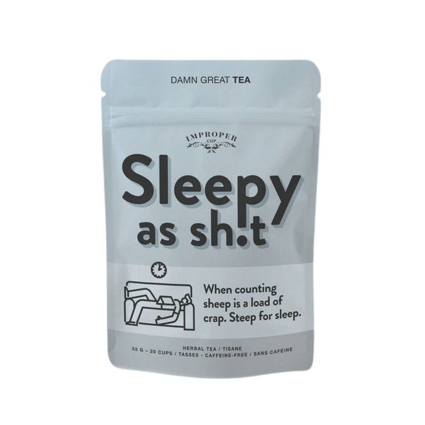 Sleepy as Shit Loose Leaf Tea Pouch | Improper Tea | boogie + birdie