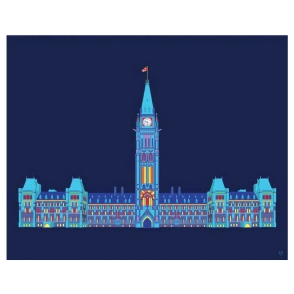 Parliament Postcard | Damn Fine Prints | boogie + birdie