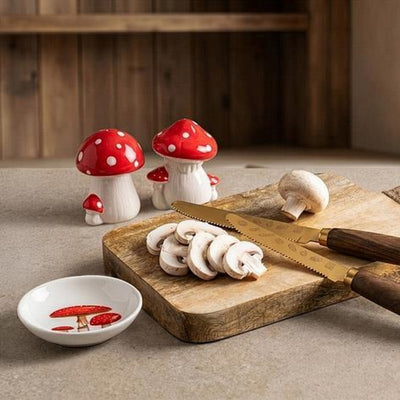 Mushroom Ceramic Trinket Dish | Trays + Holders | boogie + birdie