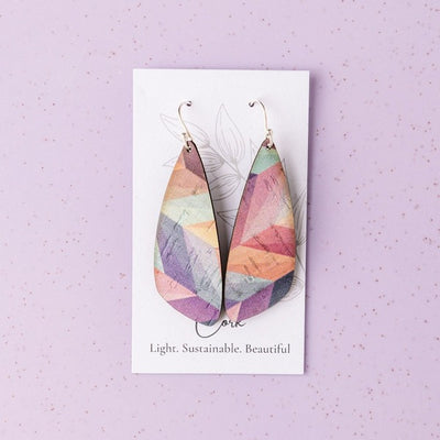 Pink Herringbone Small Wing Earrings | Hello Lovely | boogie + birdie