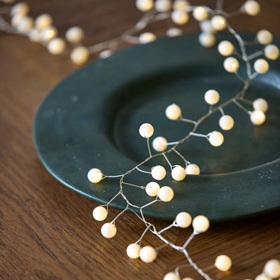 White Snowberry String Lights | Home Decor | boogie + birdie