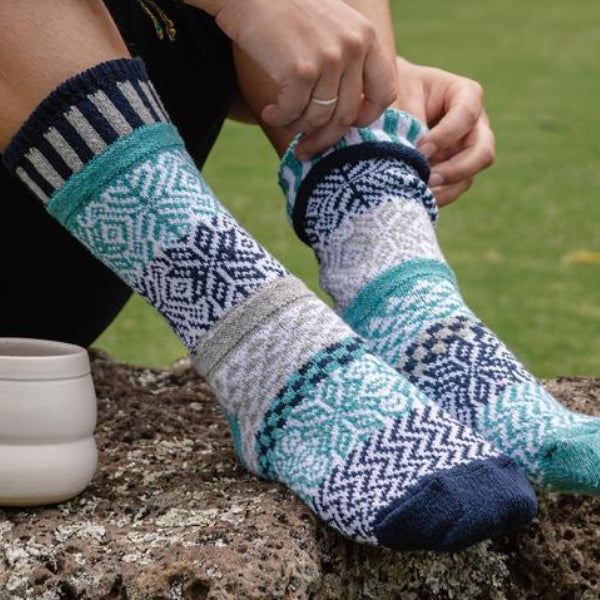 Snowfall Solmate Socks | Socks + Slippers | boogie + birdie

