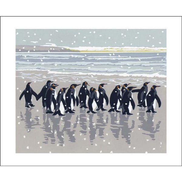 Snowy Beach Kings Christmas Art Card  | Art Angels | boogie + birdie
