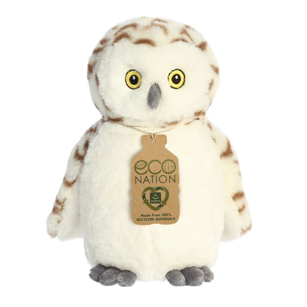 Snowy Owl Plush 9" | Aurora Eco Nation | boogie + birdie