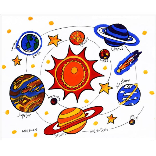 Solar System Pillowcase Painting Kit | Artburn | boogie + birdie

