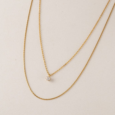 Gold Waterproof Soleil Layered Necklace | Lover’s Tempo | boogie + birdie