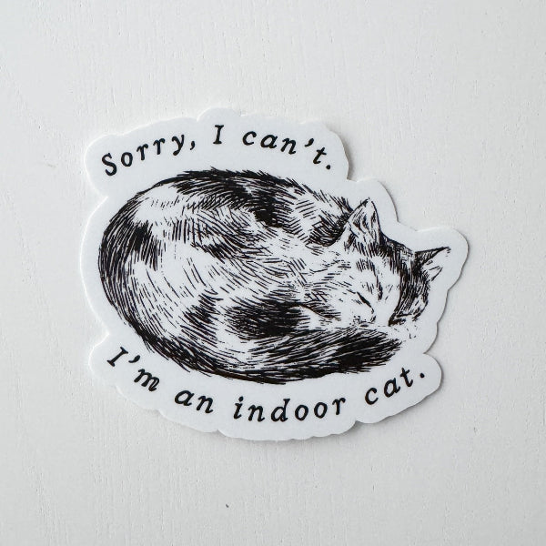 Indoor Cat XL Sticker (CATXL) | Kinfolk Shop | boogie + birdie
