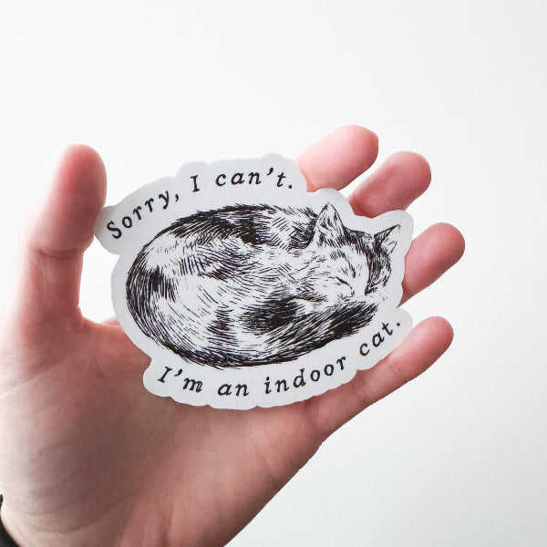 Indoor Cat XL Sticker (CATXL) | Kinfolk Shop | boogie + birdie