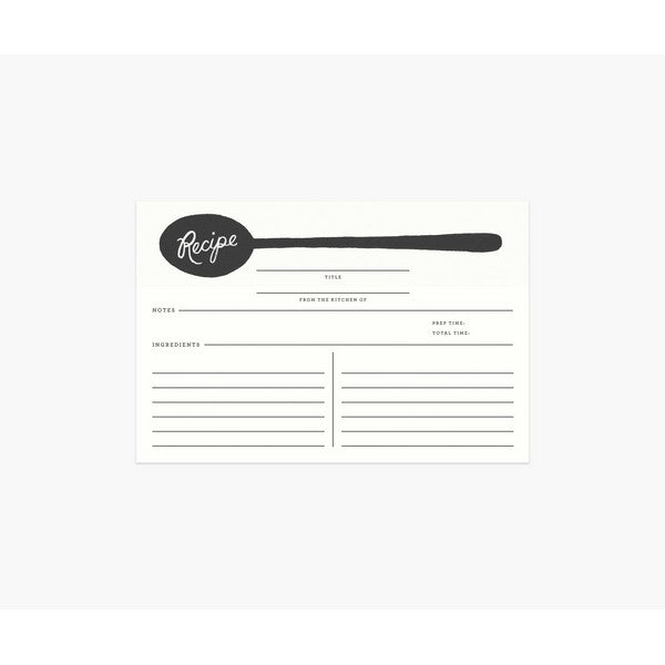 Spoon Recipe Cards | Set of 12 | Rifle Paper Co. | boogie + birdie