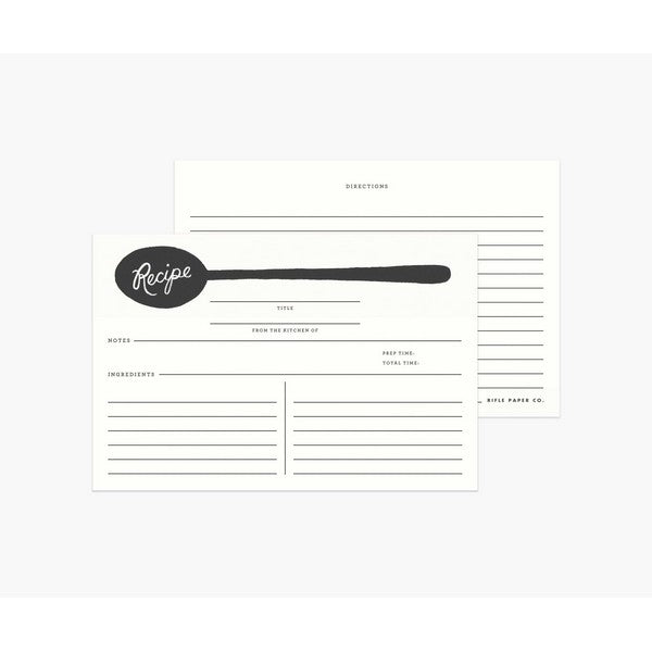 Spoon Recipe Cards | Set of 12 | Rifle Paper Co. | boogie + birdie