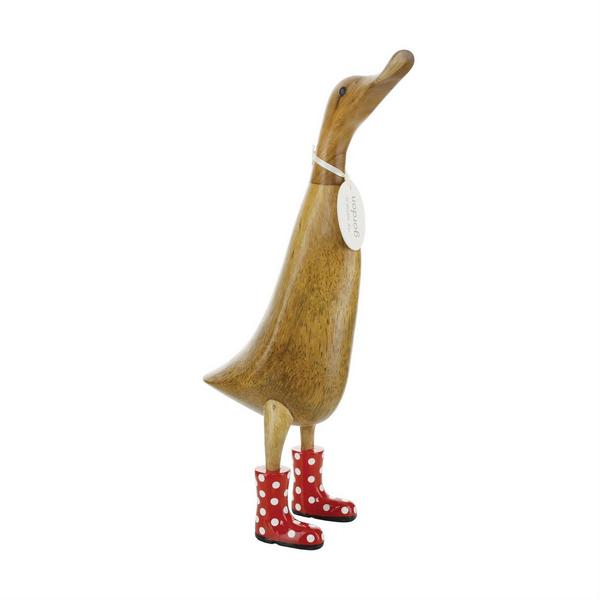 Bamboo Wood Ducklets in Polka Dot Boots | DCUK | boogie + birdie