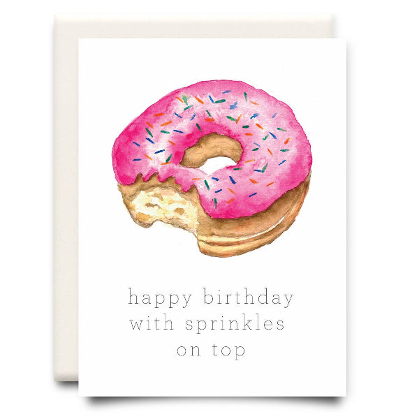Sprinkles Donut Birthday Card | Inkwell Cards | boogie + birdie