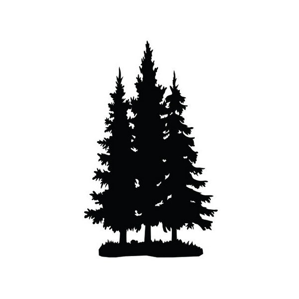 Metal Spruce Tree Black Metal Decor | Northbound Elements | boogie + birdie