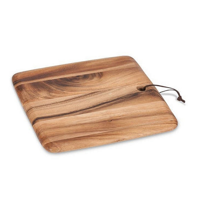 Square Acacia Wood Board with Strap | Entertaining | boogie + birdie