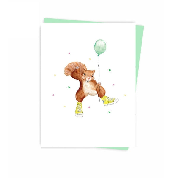 Squirrel Birthday Card | Hobeika Art | boogie + birdie