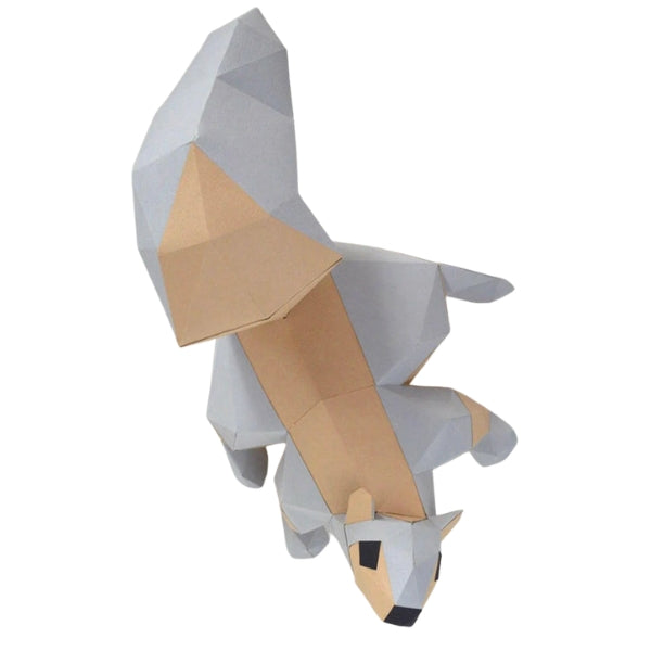 Squirrel 3D Paper Craft Kit | Poly Paper Craft | boogie + birdie