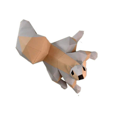 Squirrel 3D Paper Craft Kit | Poly Paper Craft | boogie + birdie
