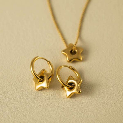 Star Charm Waterproof Hoop Earrings | Lover’s Tempo | boogie + birdie