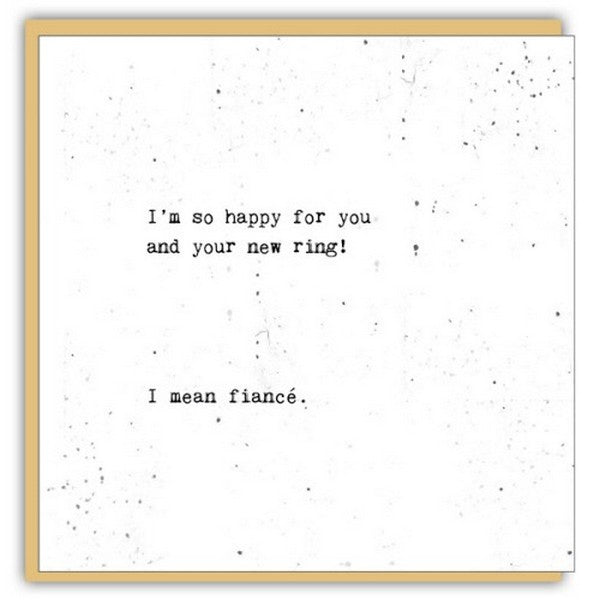 Happy For Your Ring Engagment Card | Cedar Mountain | boogie + birdie