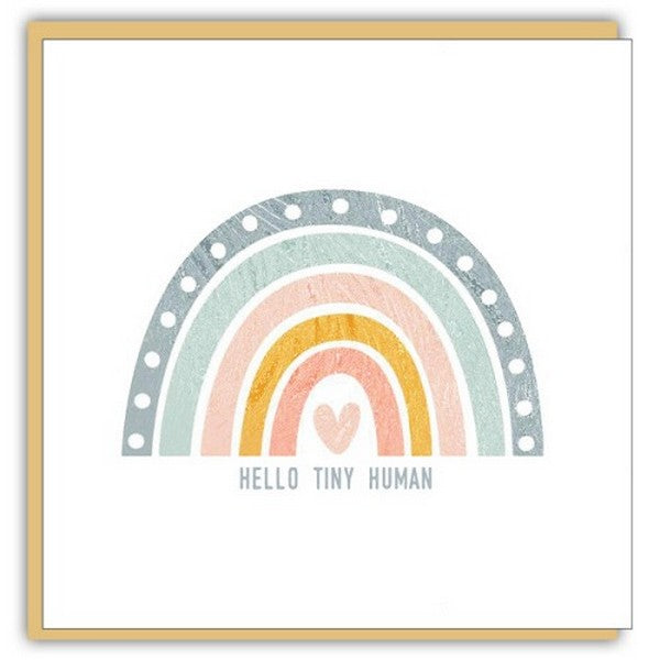 Hello Tiny Human Baby Card | Cedar Mountain | boogie + birdie