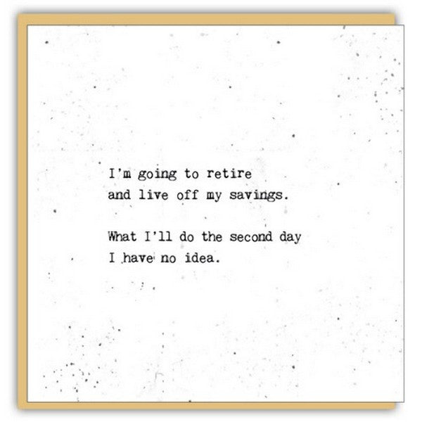 I'm Going To Retire Card | Cedar Mountain | boogie + birdie