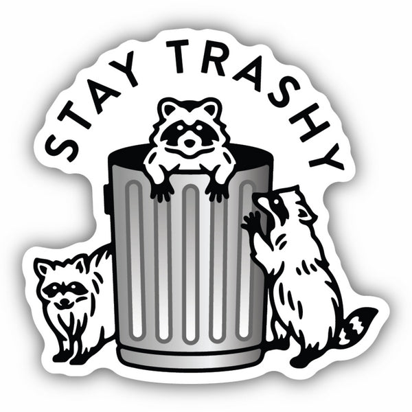 Stay Trashy Raccoons Sticker | Stickers Northwest | boogie + birdie