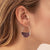 Silver Stone Prism Hoop Earrings - Rose Quartz | Scout | boogie + birdie