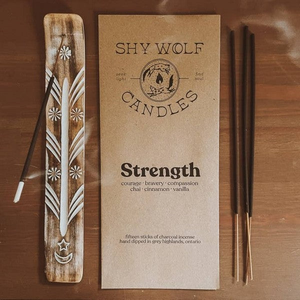 Strength Incense (Pack of 15) | Shy Wolf Candles | boogie + birdie