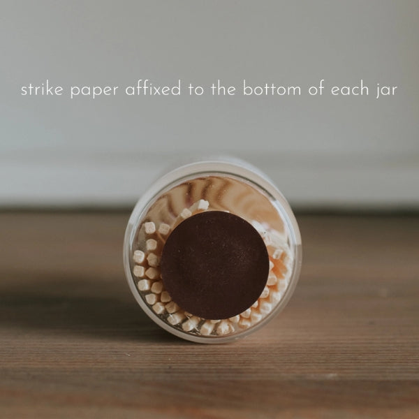 Black Apothecary Match Jar ( BL-MBJAR) | Matchstick Boutique | boogie + birdie