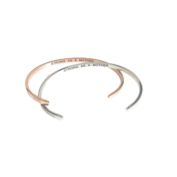 Gold Strong As A Mother Bangle | boogie + birdie | Glass House Goods