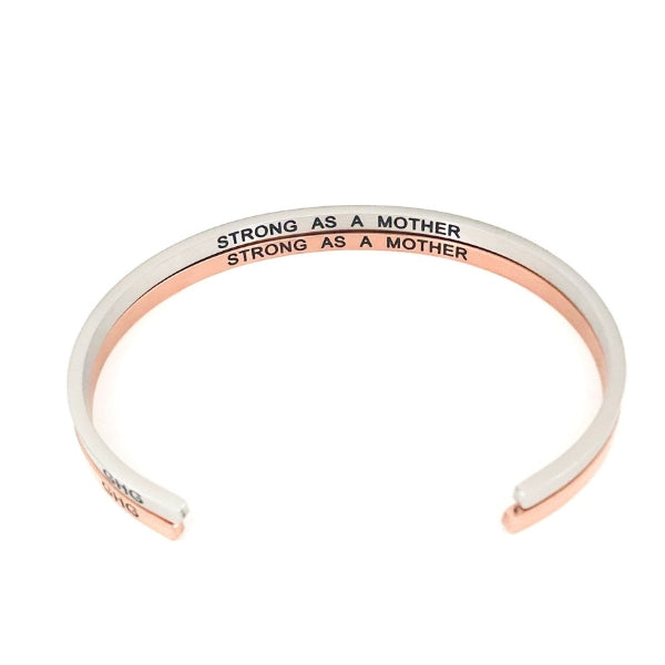Gold Strong As A Mother Bangle | boogie + birdie | Glass House Goods