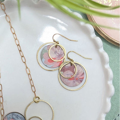 Summer Floral Brass Amaya Earrings | Hello Lovely | boogie + birdie