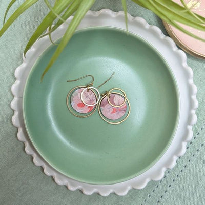 Summer Floral Brass Amaya Earrings | Hello Lovely | boogie + birdie