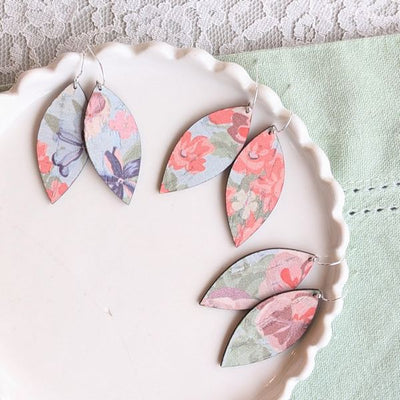 Summer Floral Small Leaf Earrings | Hello Lovely | boogie + birdie