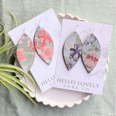 Summer Floral Small Leaf Earrings | Hello Lovely | boogie + birdie