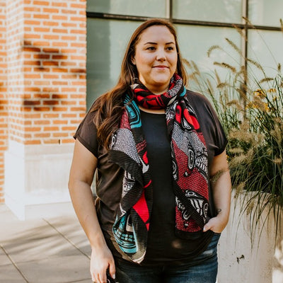 Sustaining Our Future Scarf - Kwiaahwah Jones | Native Northwest | boogie + birdie